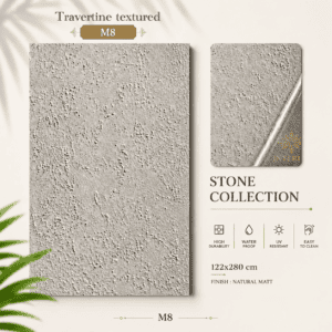 Textured and travertine M8 Travertine textured M8