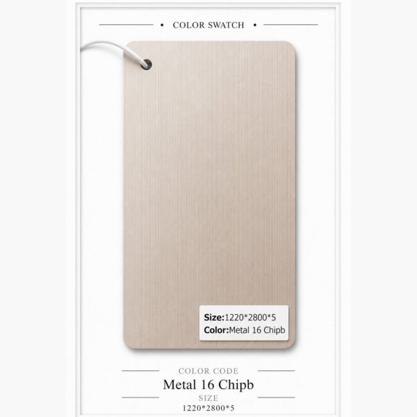 Chipboard 16 metal 122x280cm 5 mm thickness