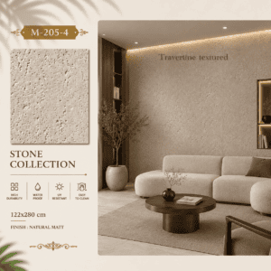 Textured and travertine Stone 2 Textured Stone M205-4 griege