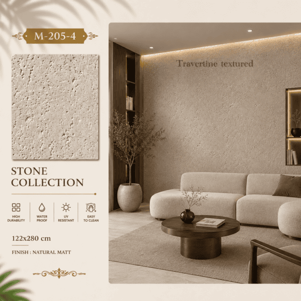 Textured Stone M205-4 griege