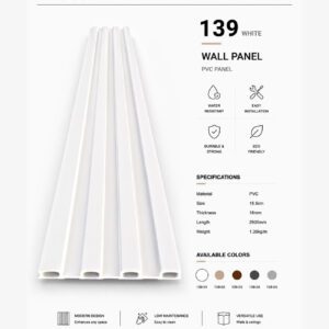 139 White wall panel