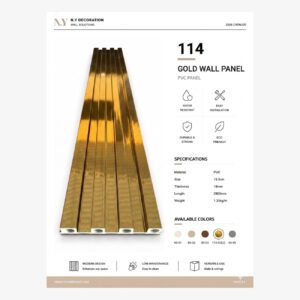 114 Gold Wall Panel metal film