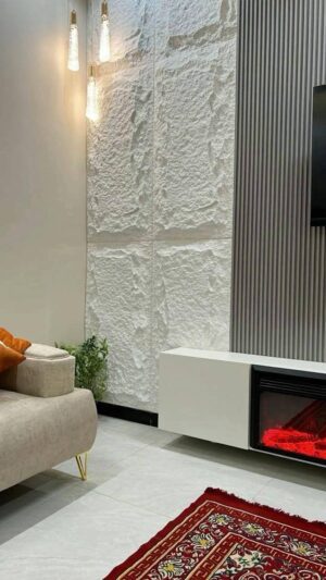 Pu stone white 60x120cm 5cm thickness