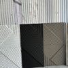 Pu geometric shapes grey 60x120cm
