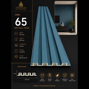 WPC Panels 65 – Blue (Matte)