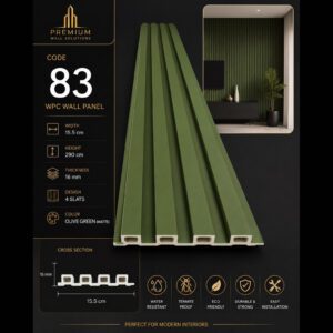 WPC Panels 83 – Olive Green (Matte)